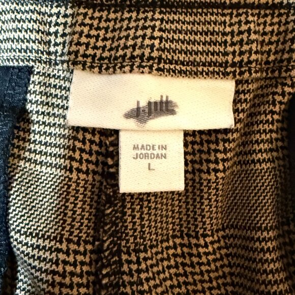 J.Jill Size L Heritage Glen Plaid Drawstring Trousers Straight Leg Pants - Picture 4 of 10